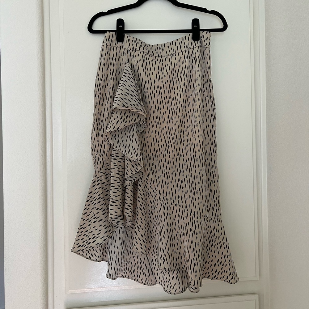 Nasty Gal midi skirt, leopard print